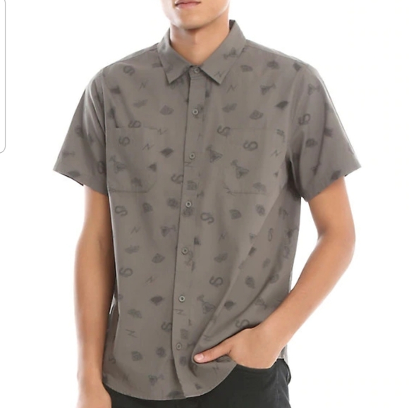 Hot Topic Other - 🍊Hot Topic Harry Potter Button Up Shirt Size L
